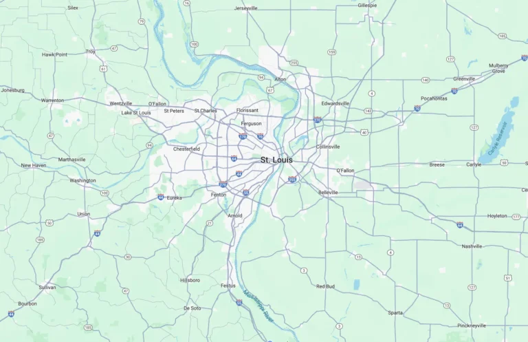 arch moving - st louis map