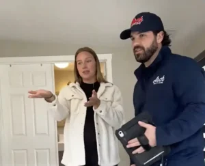 Guiding customer regarding moving
